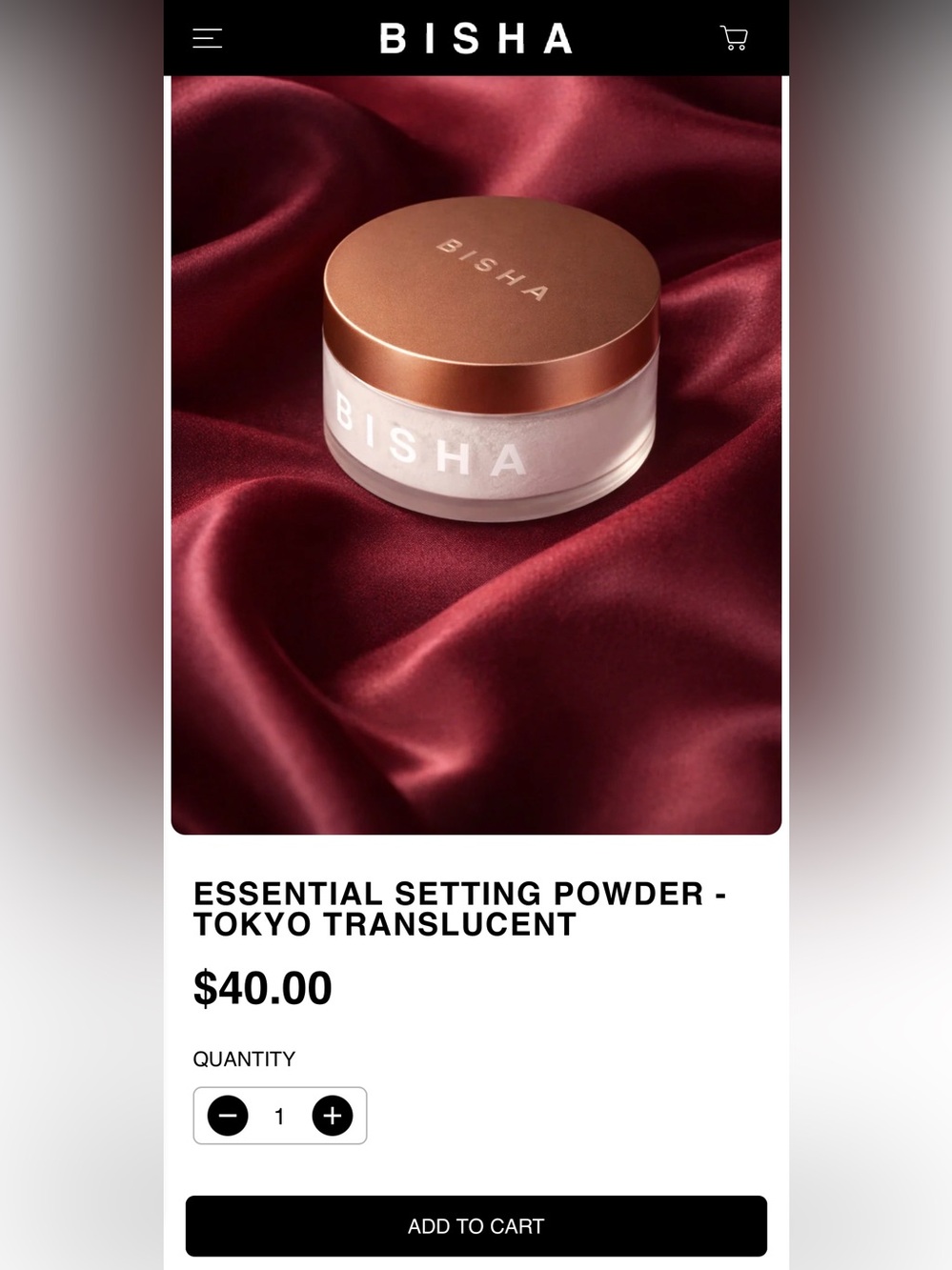 BISHA The Essential Setting Powder - Translucent - Picture 3 of 3